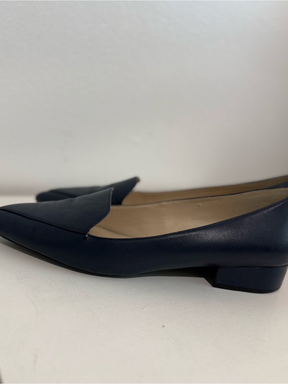 Cole Haan Classic Women's Pointed Toe Loafers in Navy - Picture 5 of 16